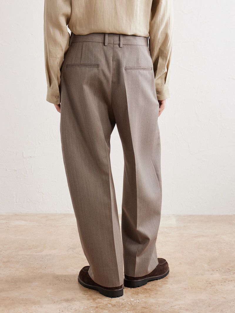 Fume Tapered Wool Suit Trousers 4