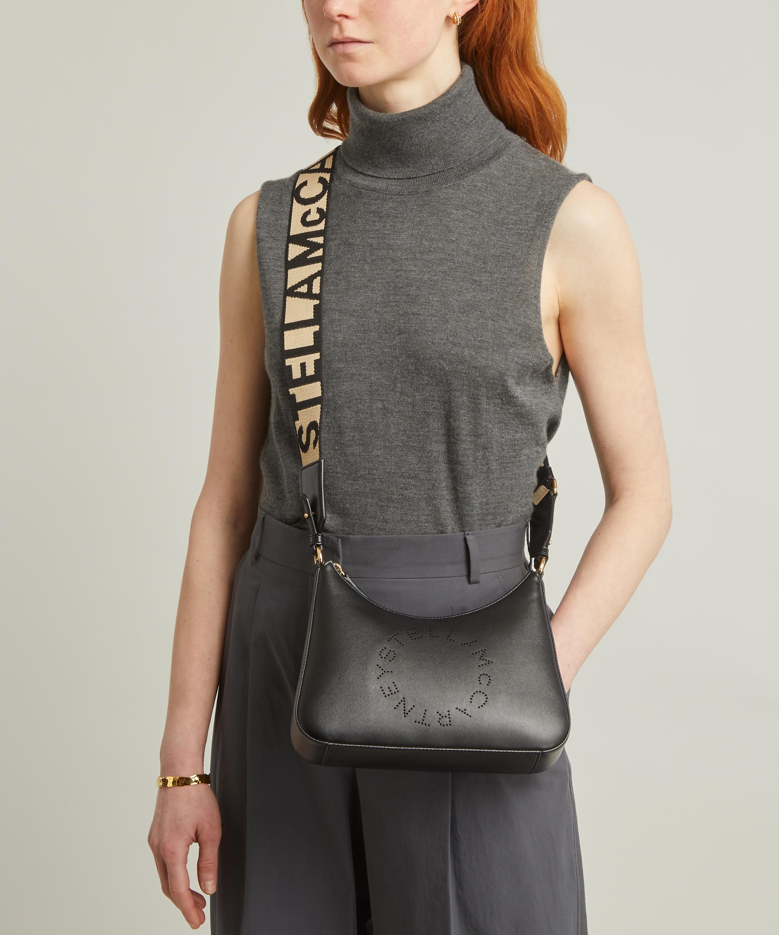 Stella McCartney Stella Logo Mini Faux Leather Hobo Bag
