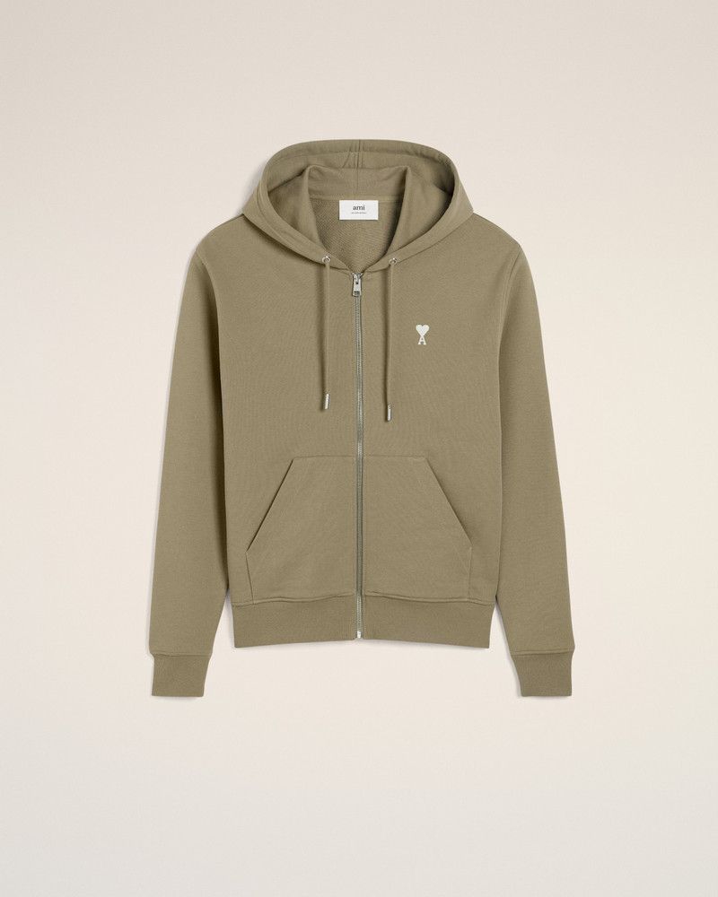GREEN COTTON AMI DE COEUR HOODIE 1