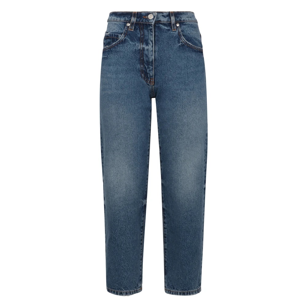 MSGM｜JEANS (3641MDP248L 247292 89) MSGM STRAIGHT-LEG JEANS WITH BACK LOGO LABEL | miinto