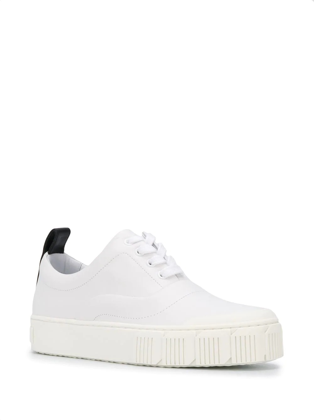 contrast tab sneakers - 2