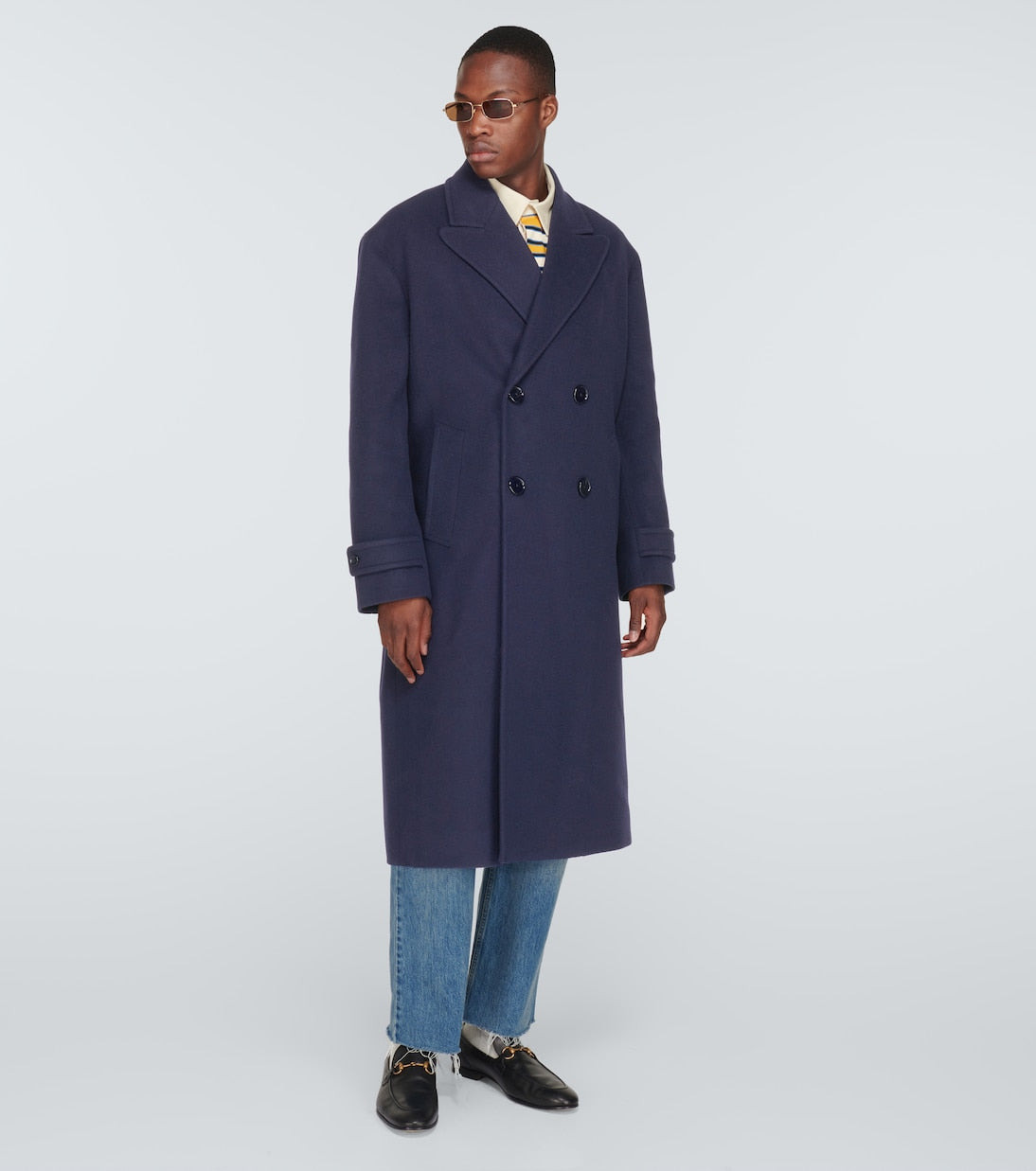Gucci Men Double-Breasted Wool Overcoat - 3