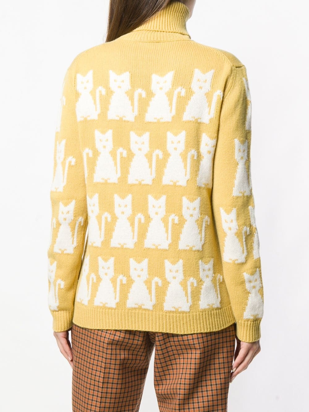 kitten-intarsia sweater - 4