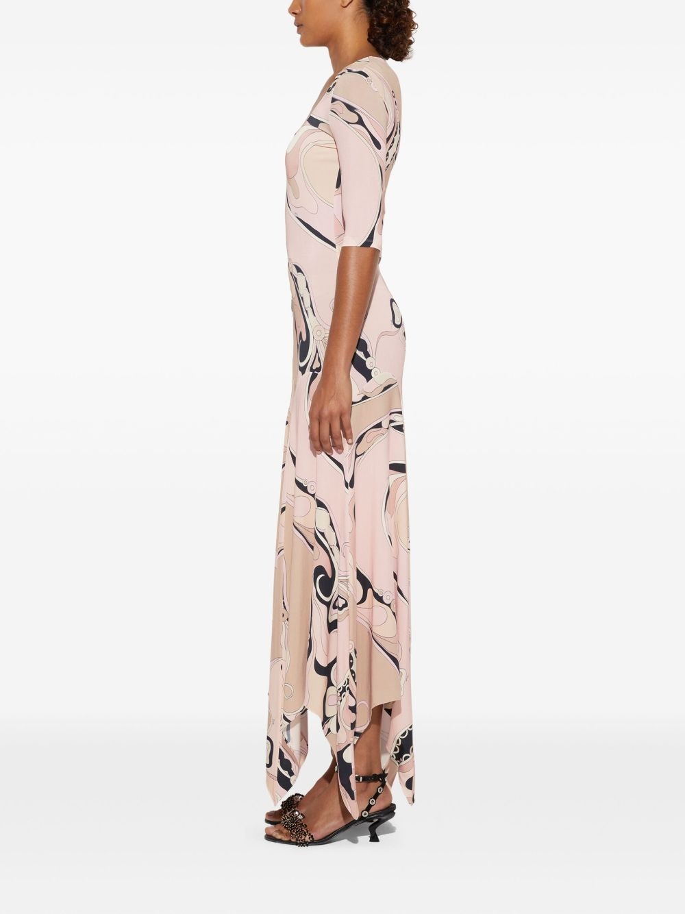 orchidee-print dress - 3