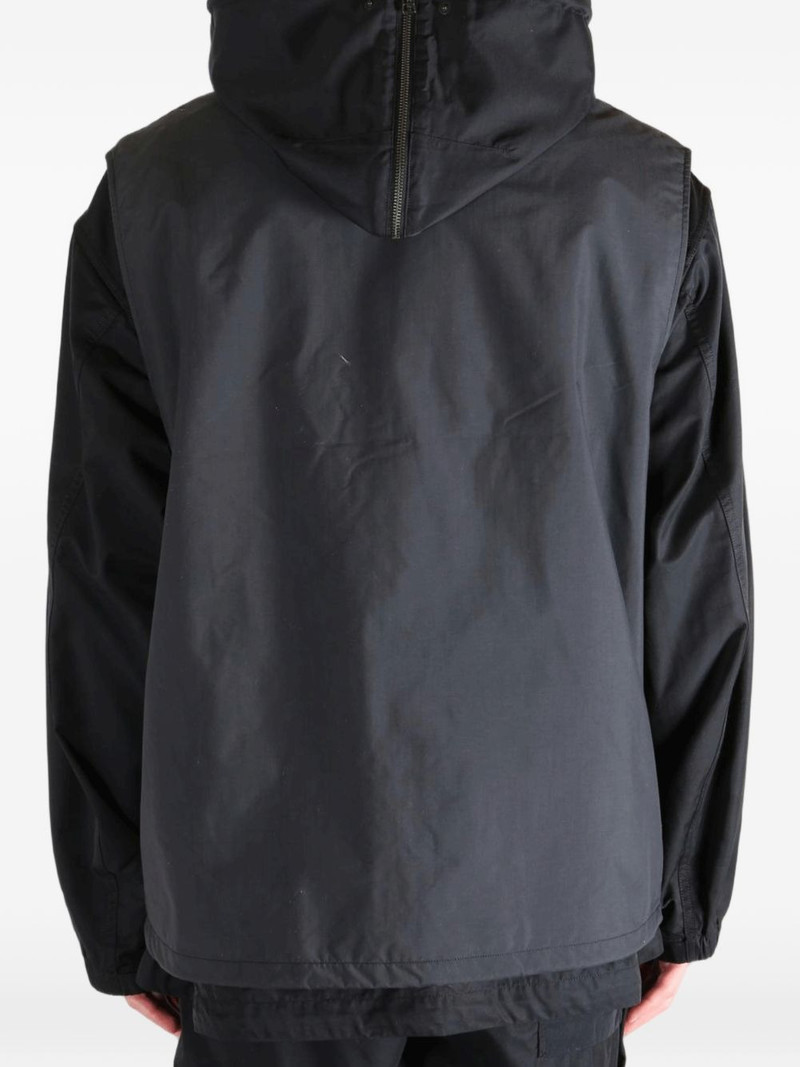 hooded press-stud gilet 5