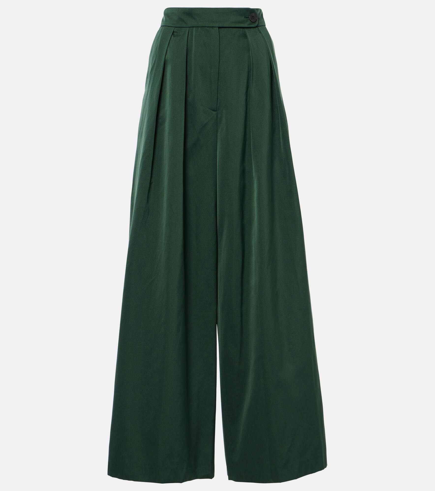 Pleated wide-leg pants - 1