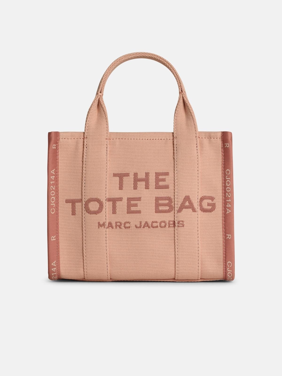 'THE SMALL TOTE' PINK COTTON BAG - 1