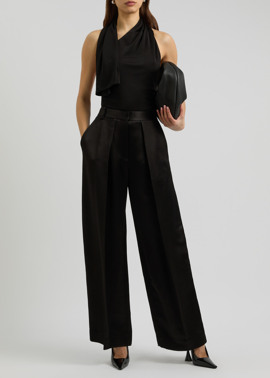 Khaite Loza Open-back Satin-jersey top - 4