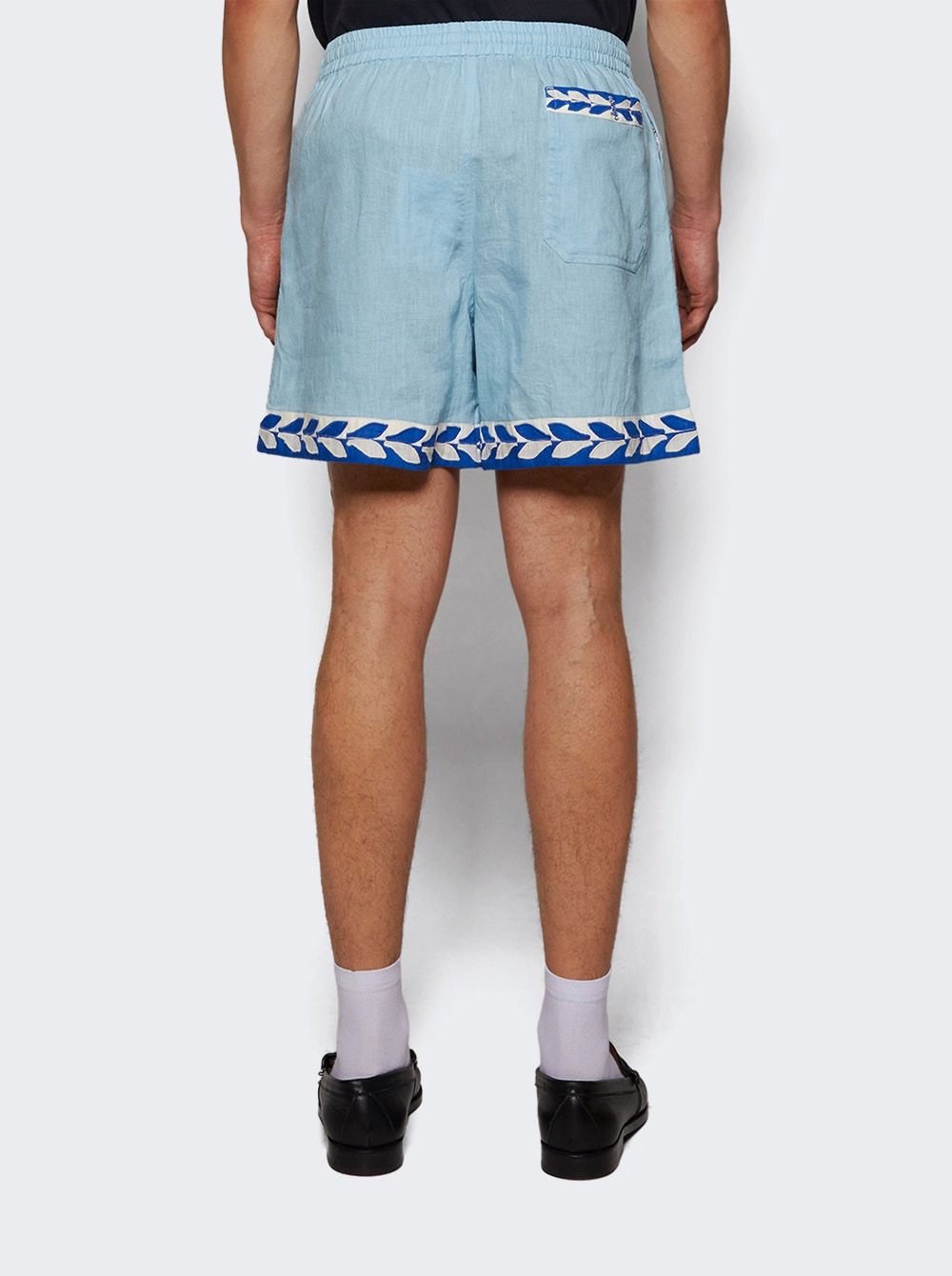 Seedling Stripe Shorts White Blue - 4