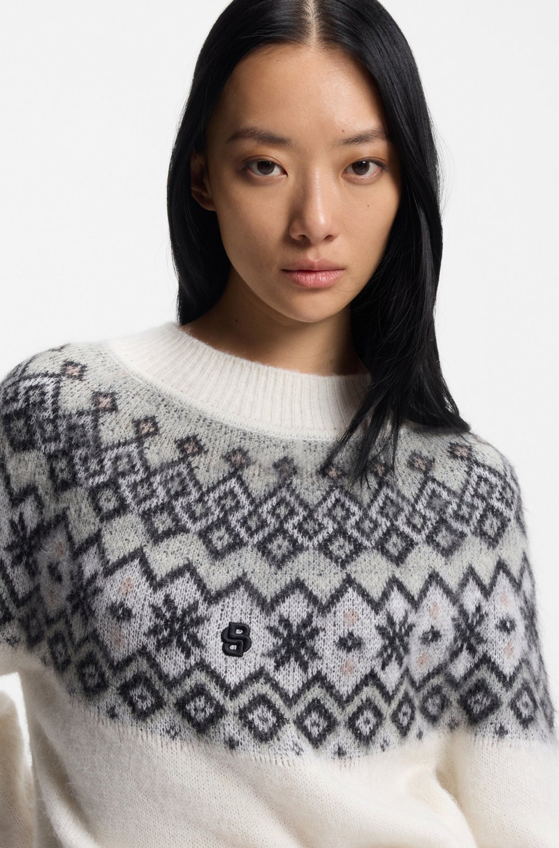 BOSS SKI SWEATER WITH JACQUARD PATTERN 5