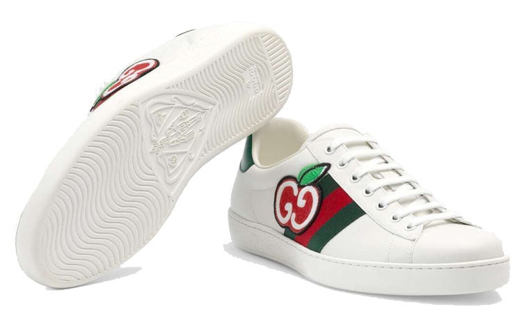 Gucci Ace Low 'GG Apple Patch - White' 611376-DOPE0-9064 - 5
