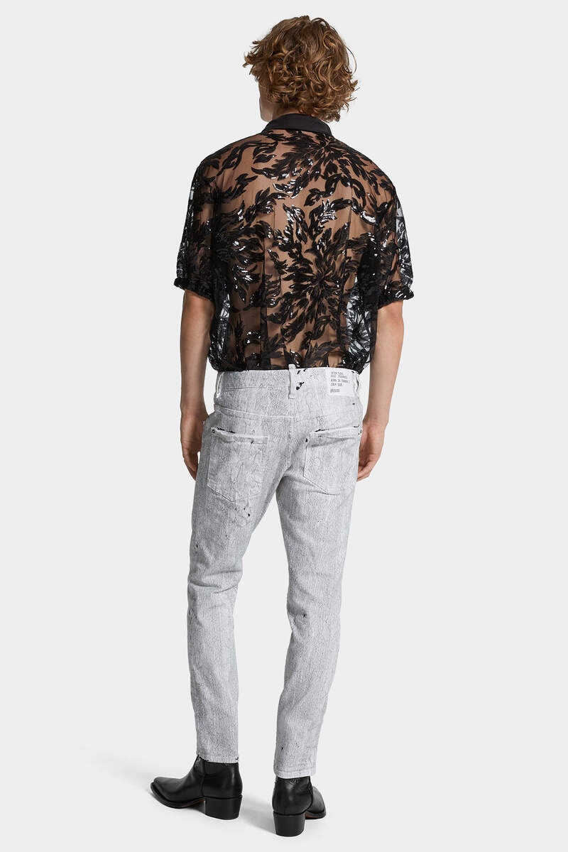 CRACKLÈ WASH SKATER JEANS - 4