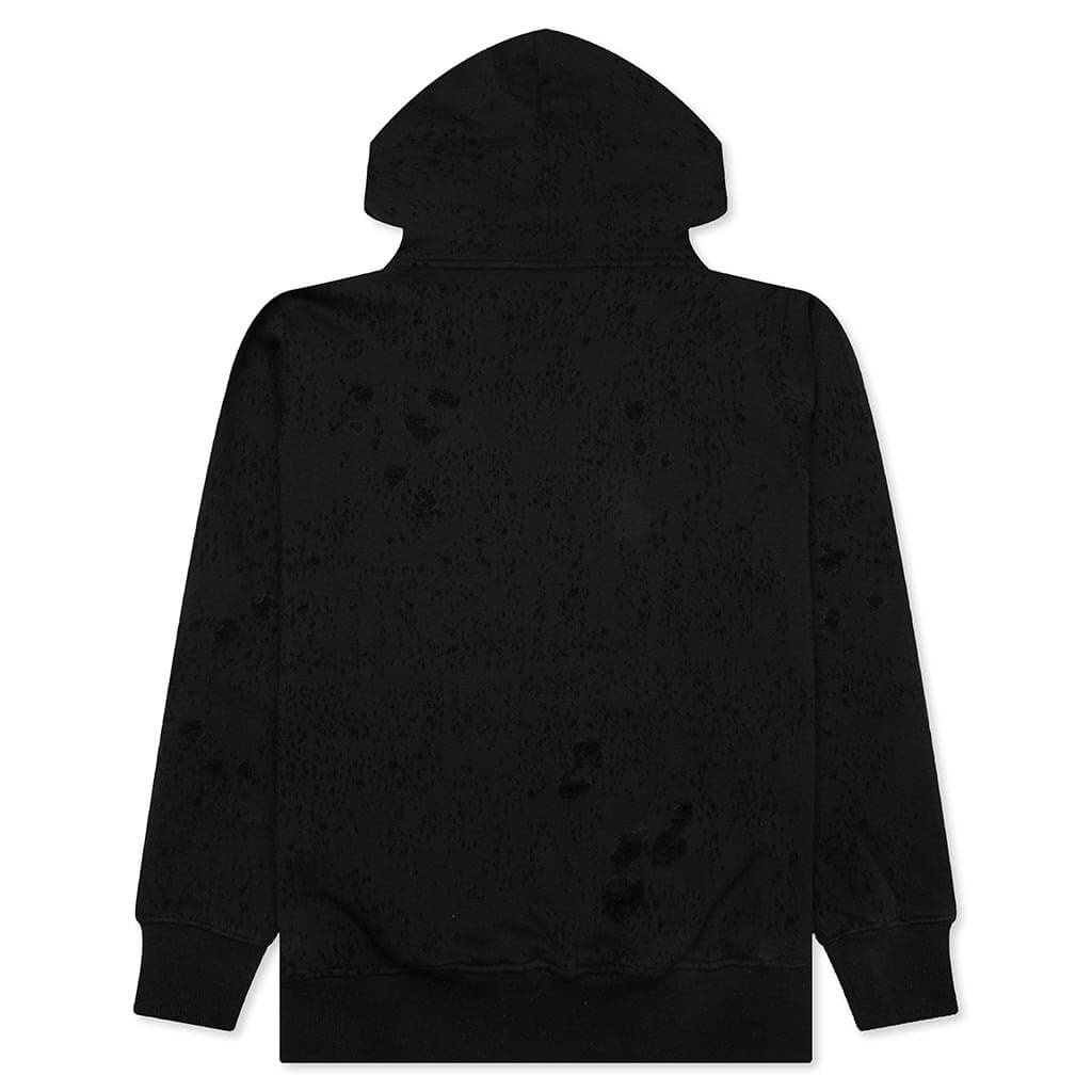 DESTROYED LIGHTER CAP HOODIE - BLACK - 2