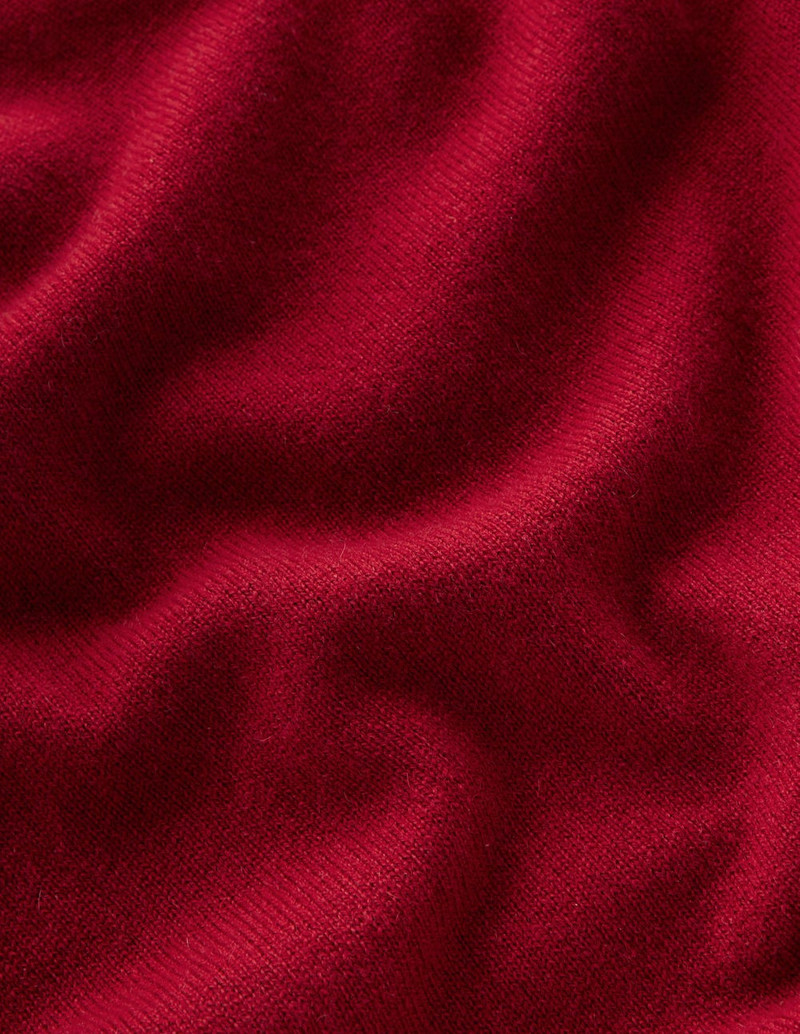 Eva Cashmere Vest-Red Liquorice 1
