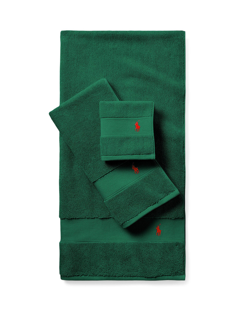 Polo Player Cotton Bath Mat - College Green 3