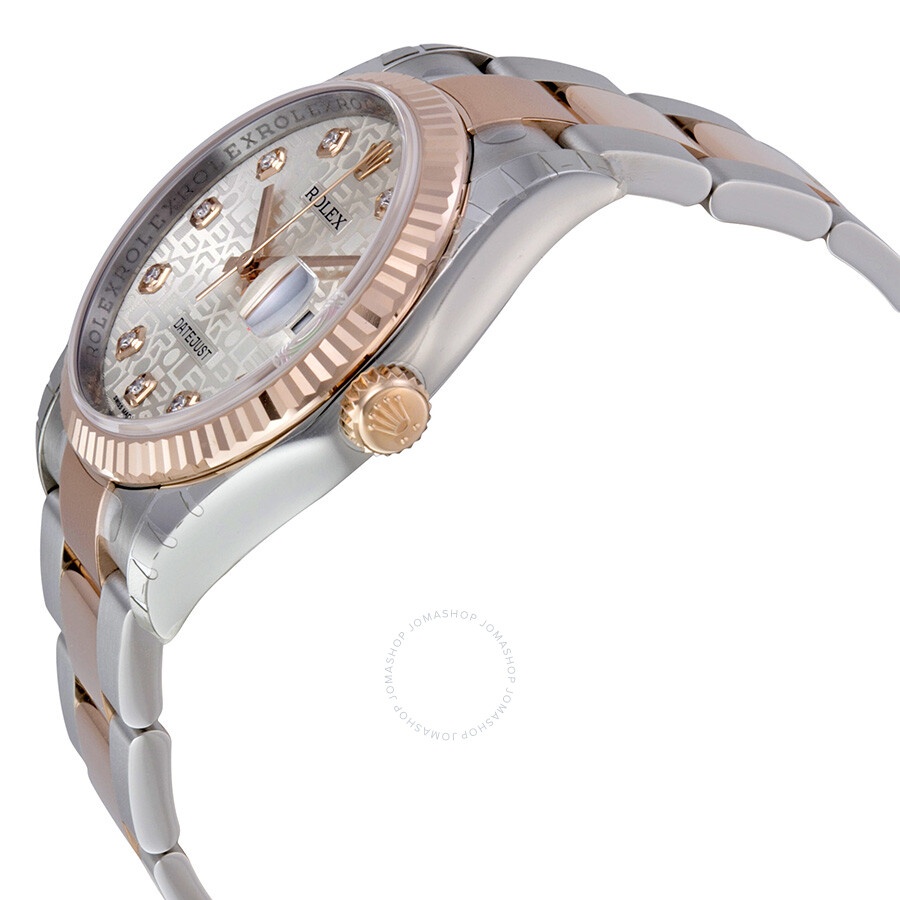 Rolex Oyster Perpetual Datejust 36 Silver Dial Stainless Steel and 18K Everose Gold Bracelet Automat - 2
