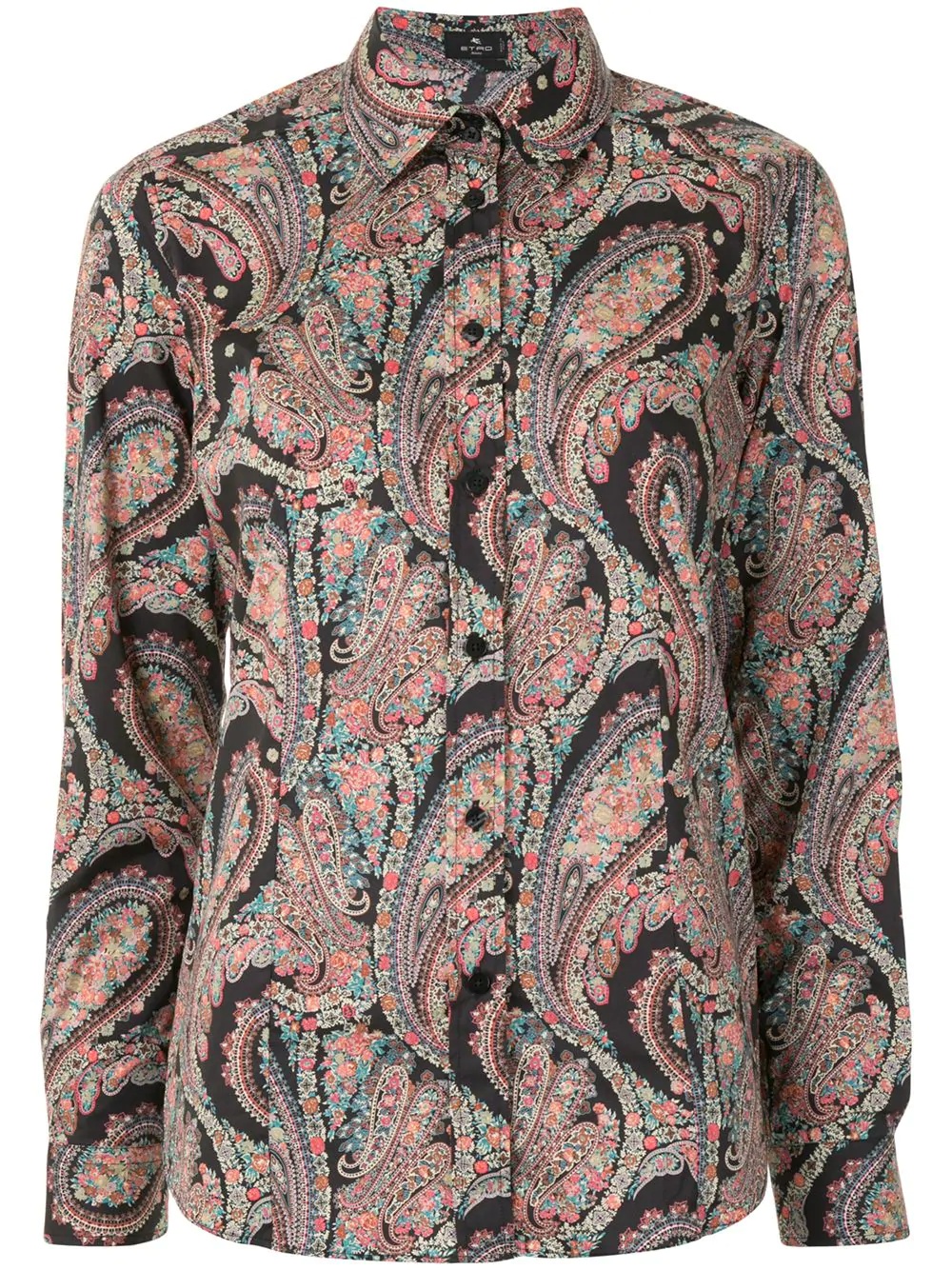 paisley print shirt - 1