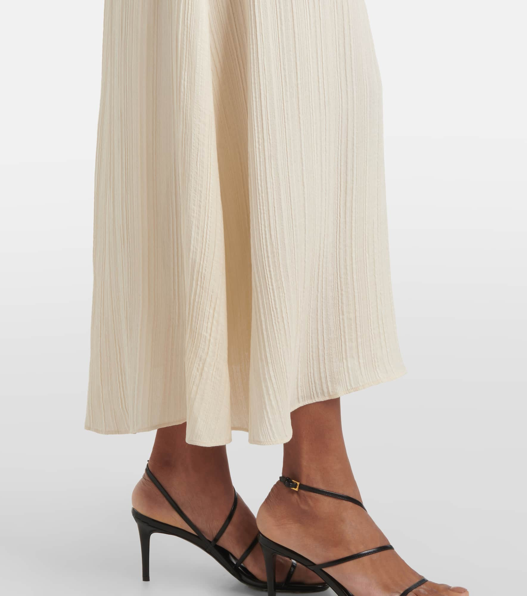 Garnier pleated jacquard midi dress - 5