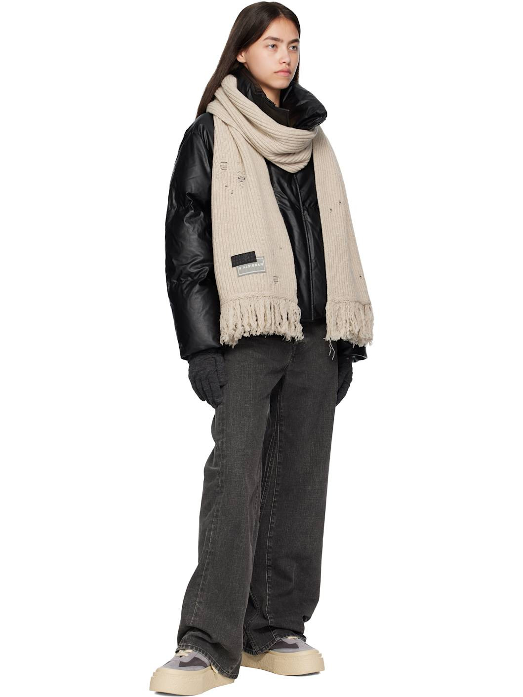 Gray Wool Gloves - 3