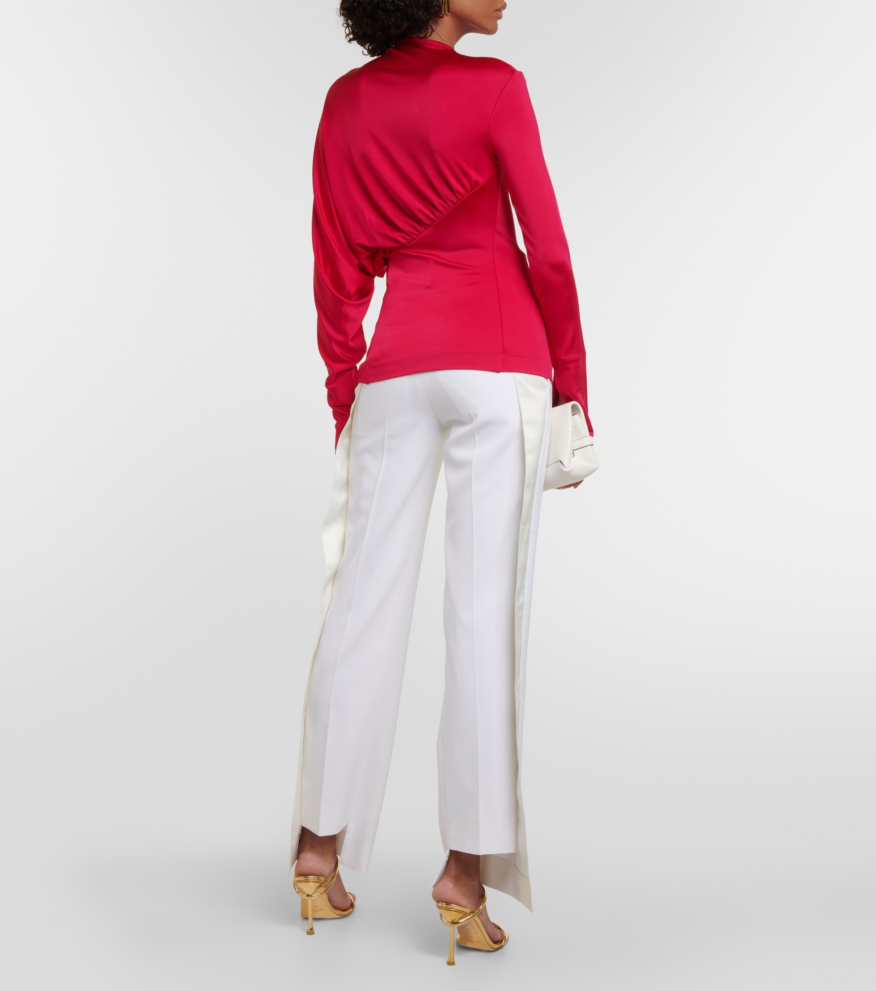 Gathered jersey top - 3