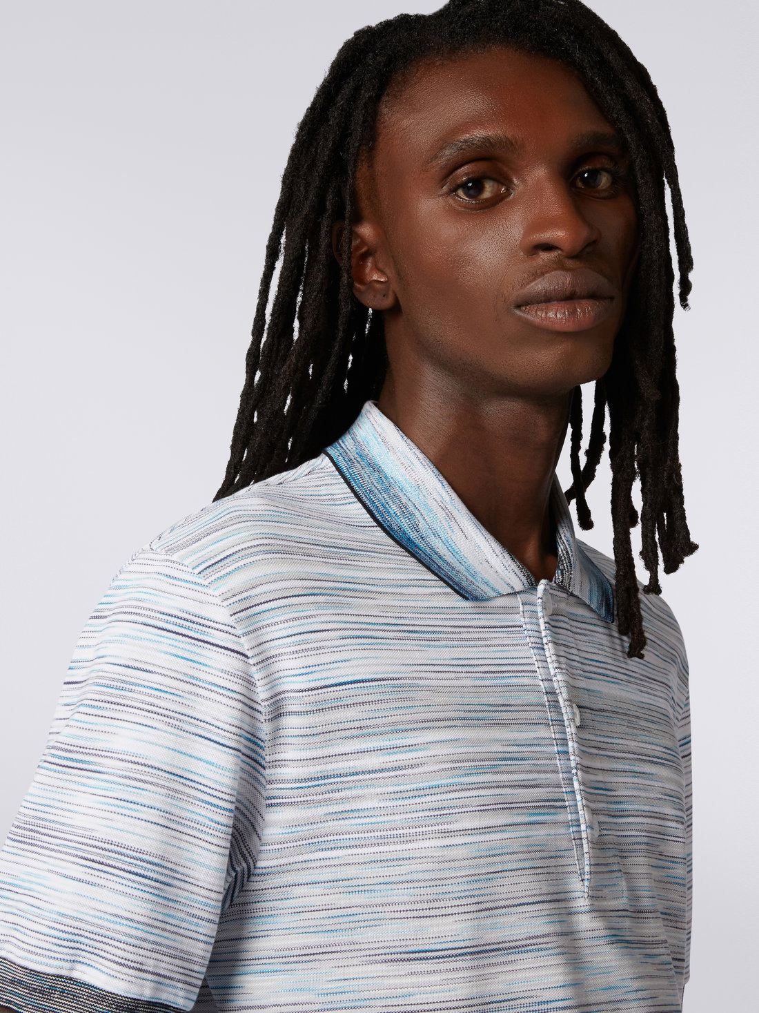 Slub cotton piqué polo shirt - 5