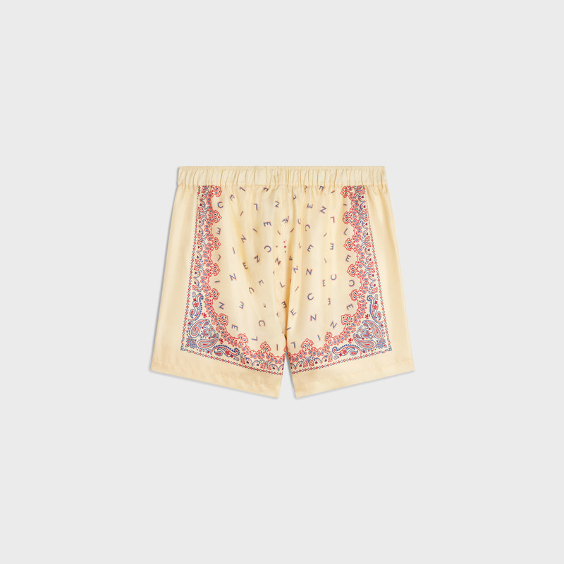 CELINE fluid shorts in silk twill outlook