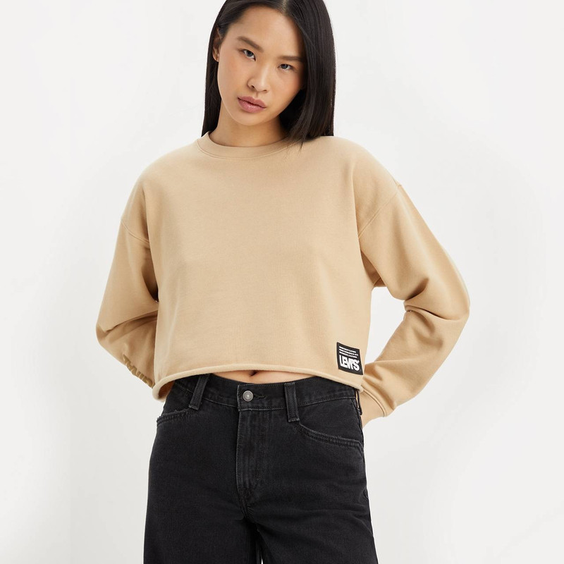 Levi's GRAPHIC CARLA RAW CUT CREWNECK SWEATSHIRT outlook