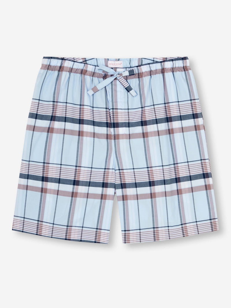 Men's Lounge Shorts Barker 38 Cotton Blue - 1