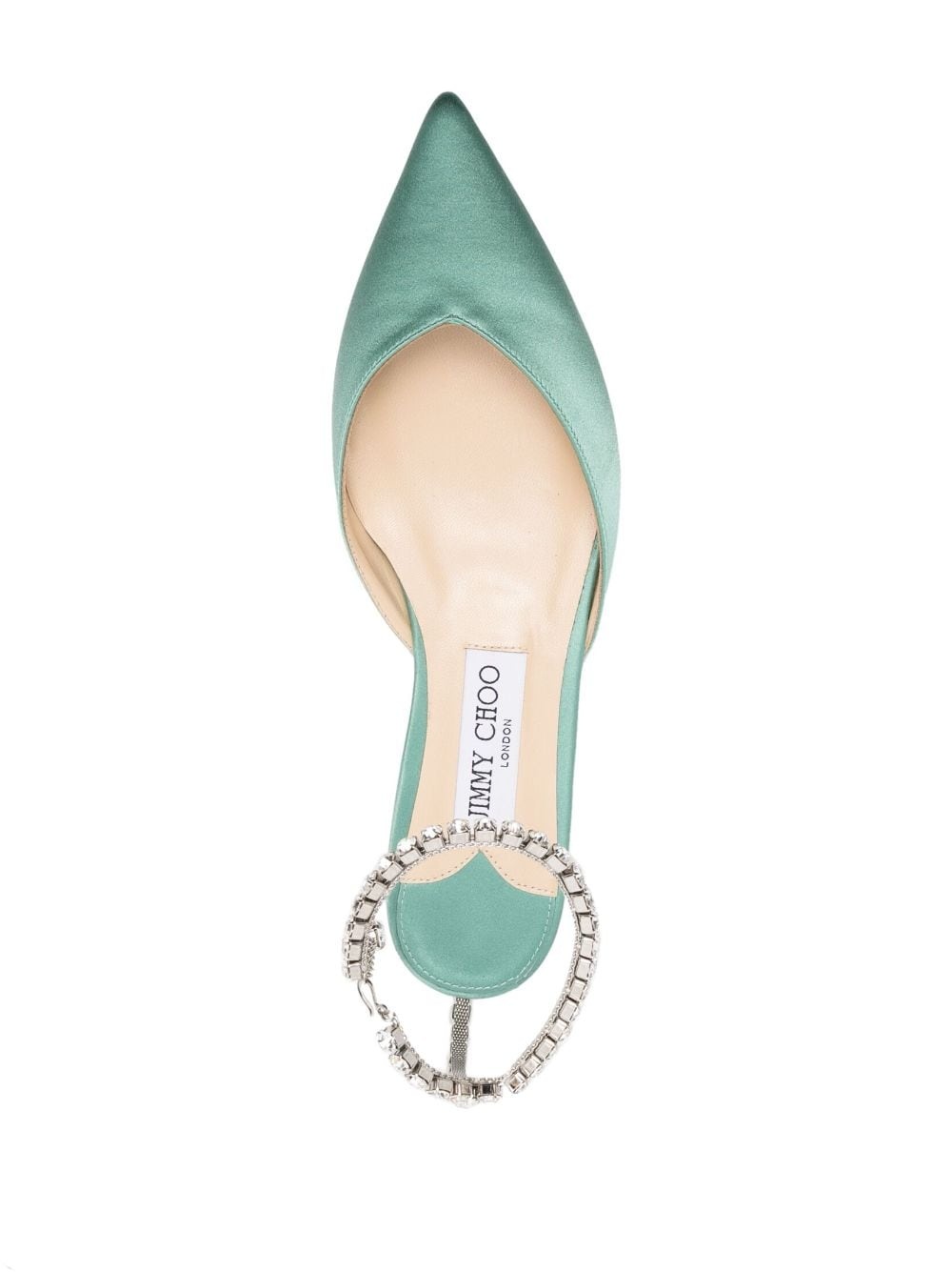 Saeda crystal-embellished ballerina shoes - 4