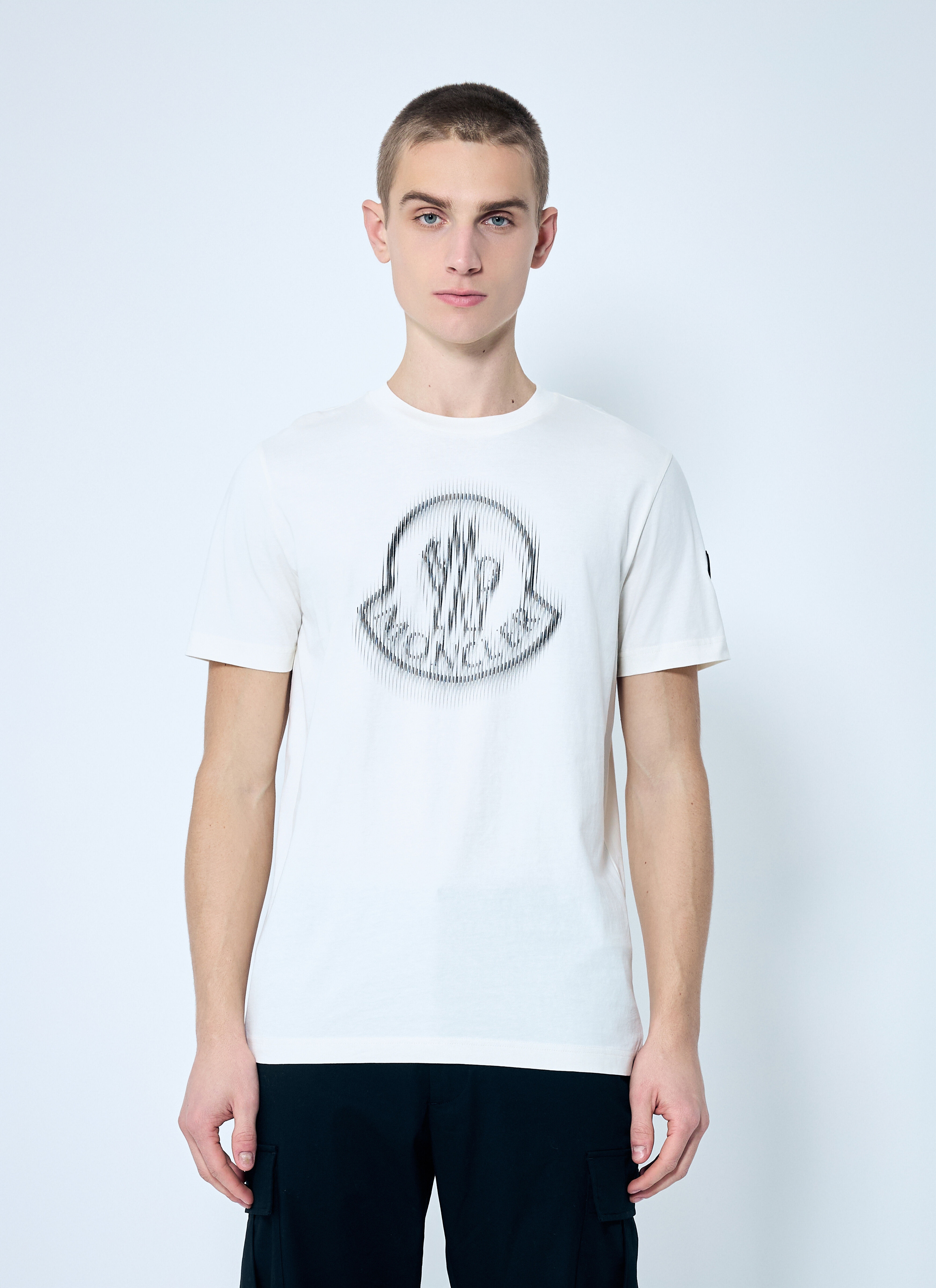 Moncler Logo Print T-Shirt | lncc | REVERSIBLE