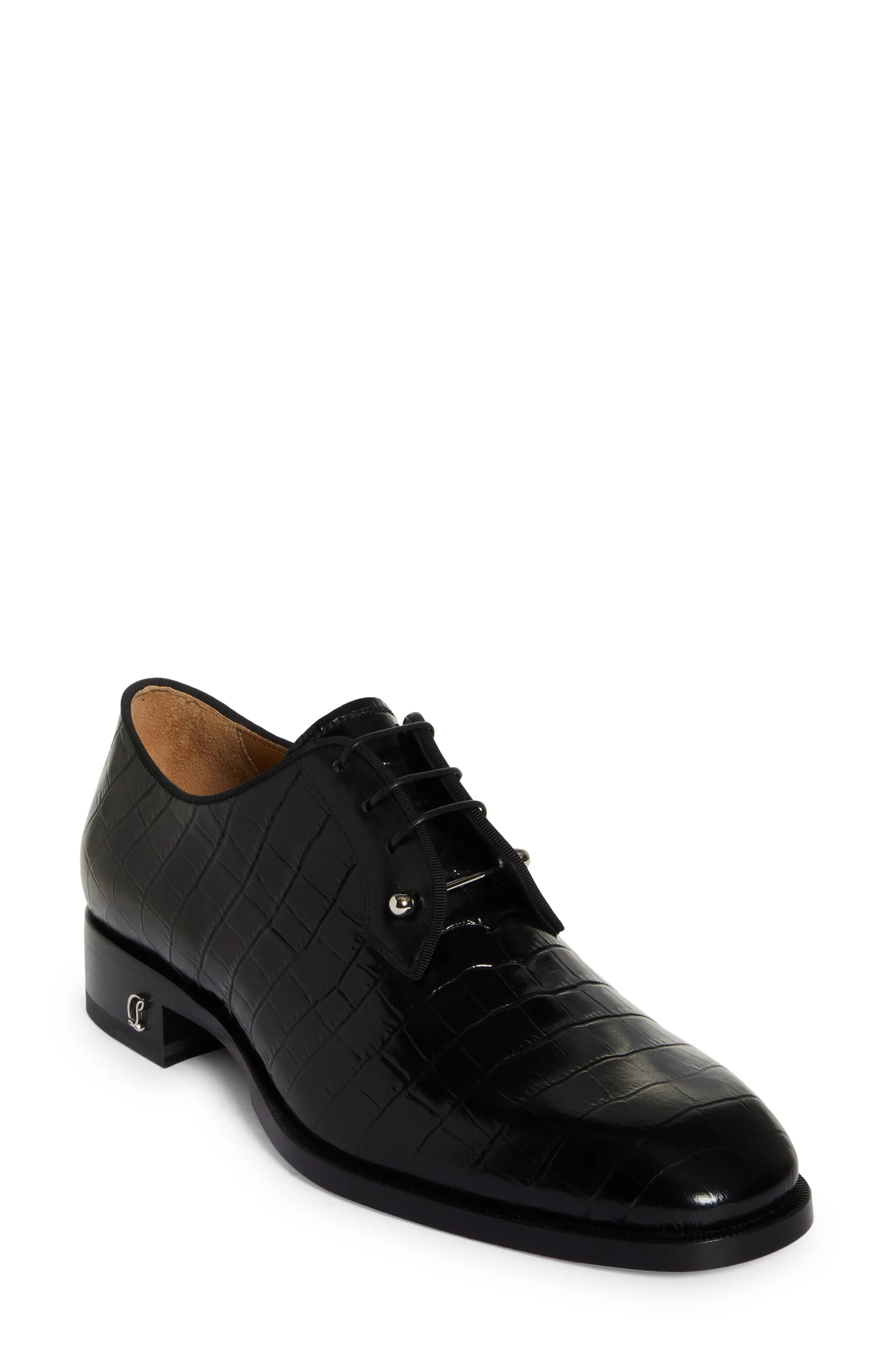 Chambeliss Croc Embossed Derby - 1