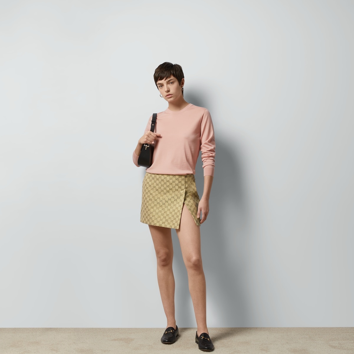 Wool sweater with Interlocking G - 2