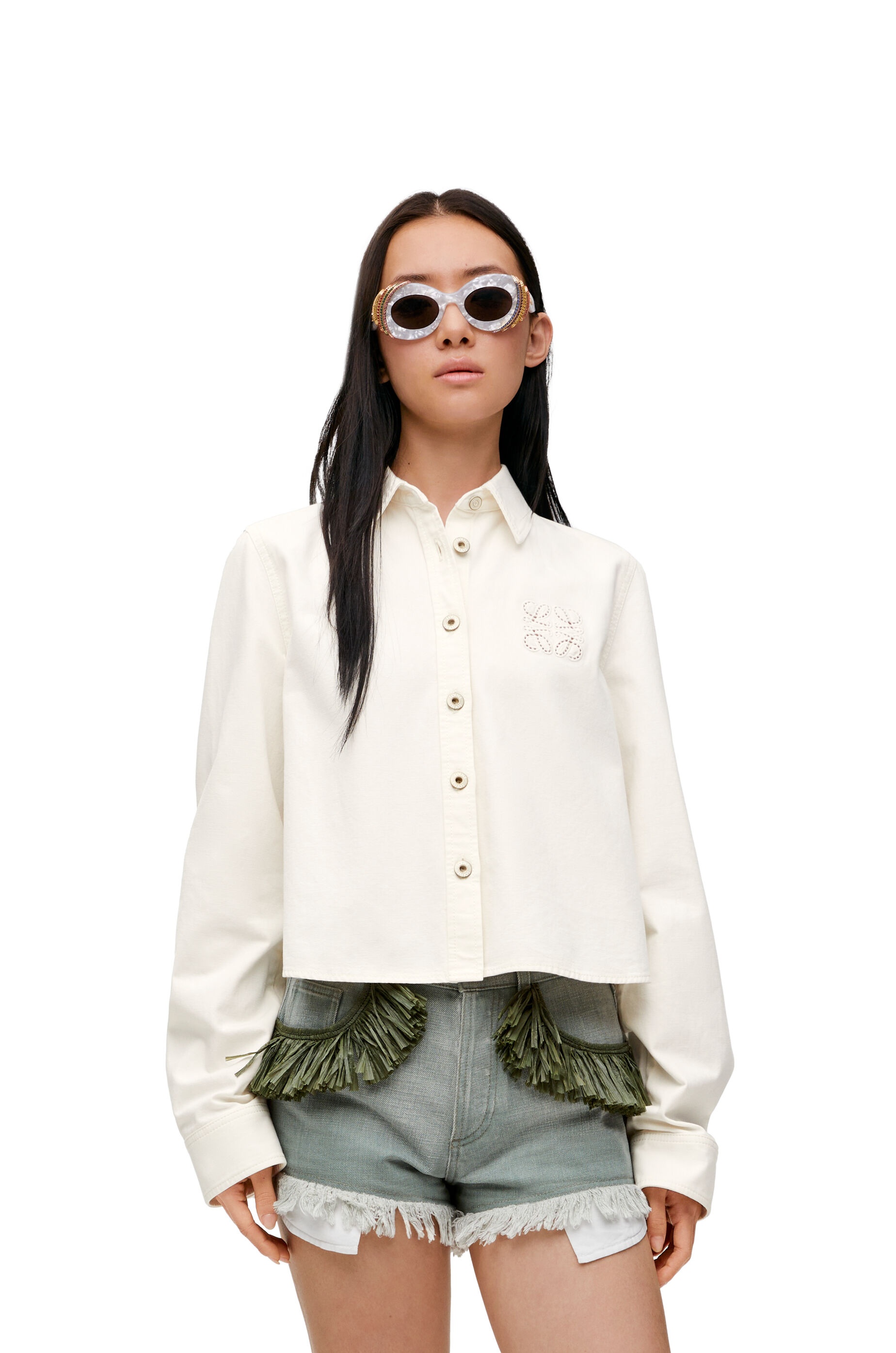 Trapeze shirt in denim - 3
