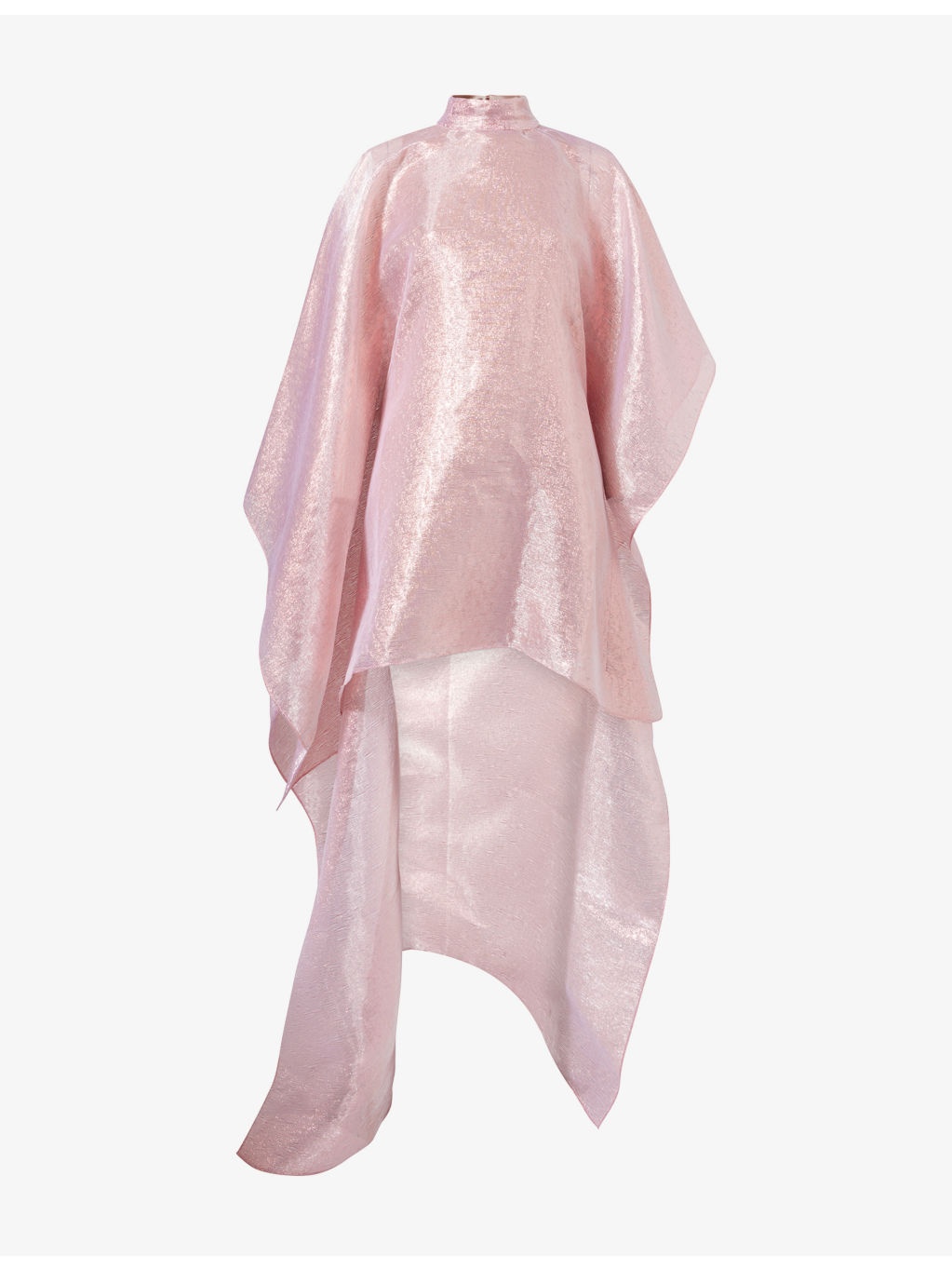 Dallas Band-Collar Woven Kaftan - 1