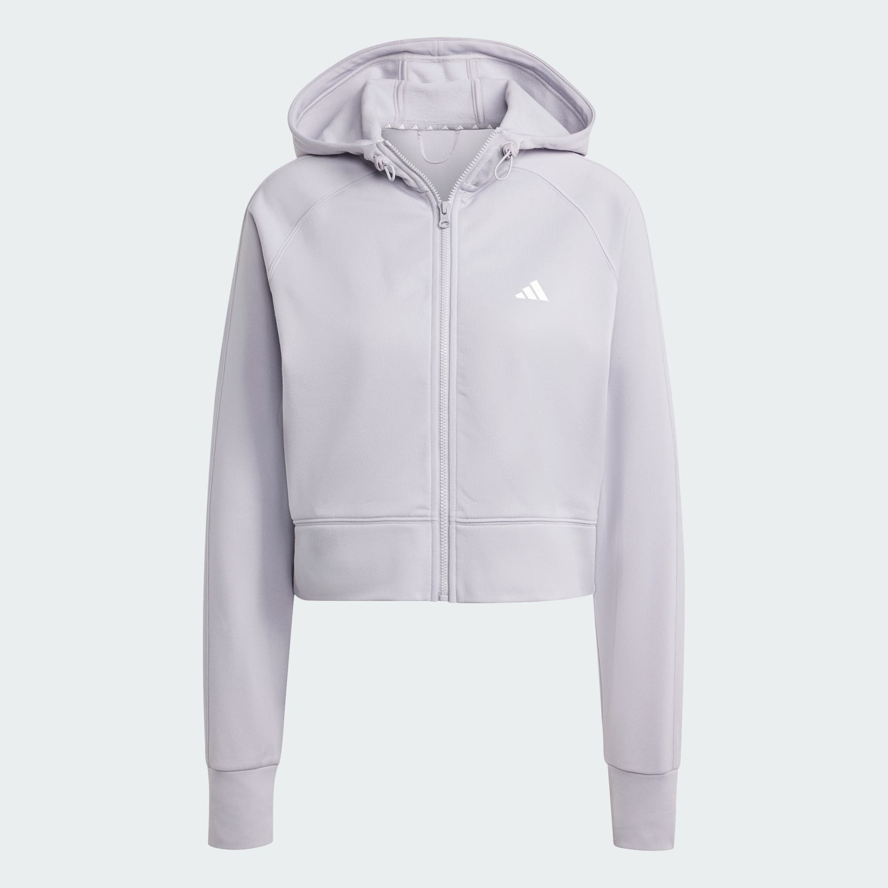 【Adidas】AEROREADY GameGo Full-Zip Hooded Fleece Jacket adidas Women's Aeroready Game and Go Full-Zip Fleece Hoodie