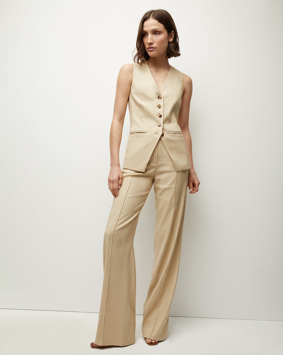 CRUZ STRETCH-LINEN PANTS - 7