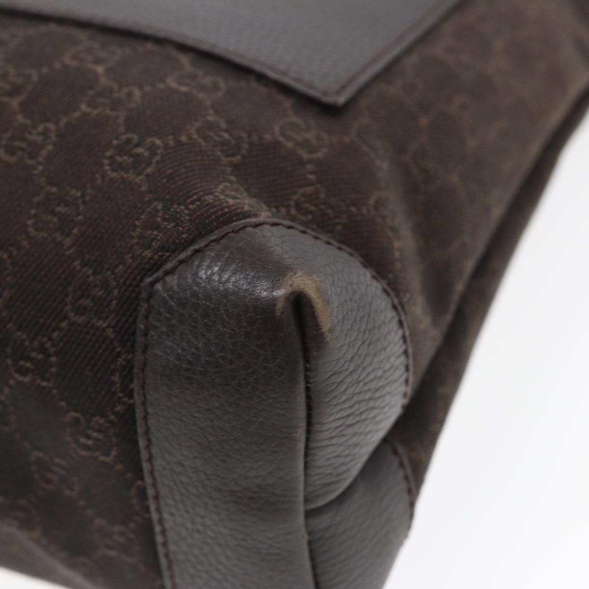 GUCCI GG Canvas Tote Bag Outlet Brown Silver - 10