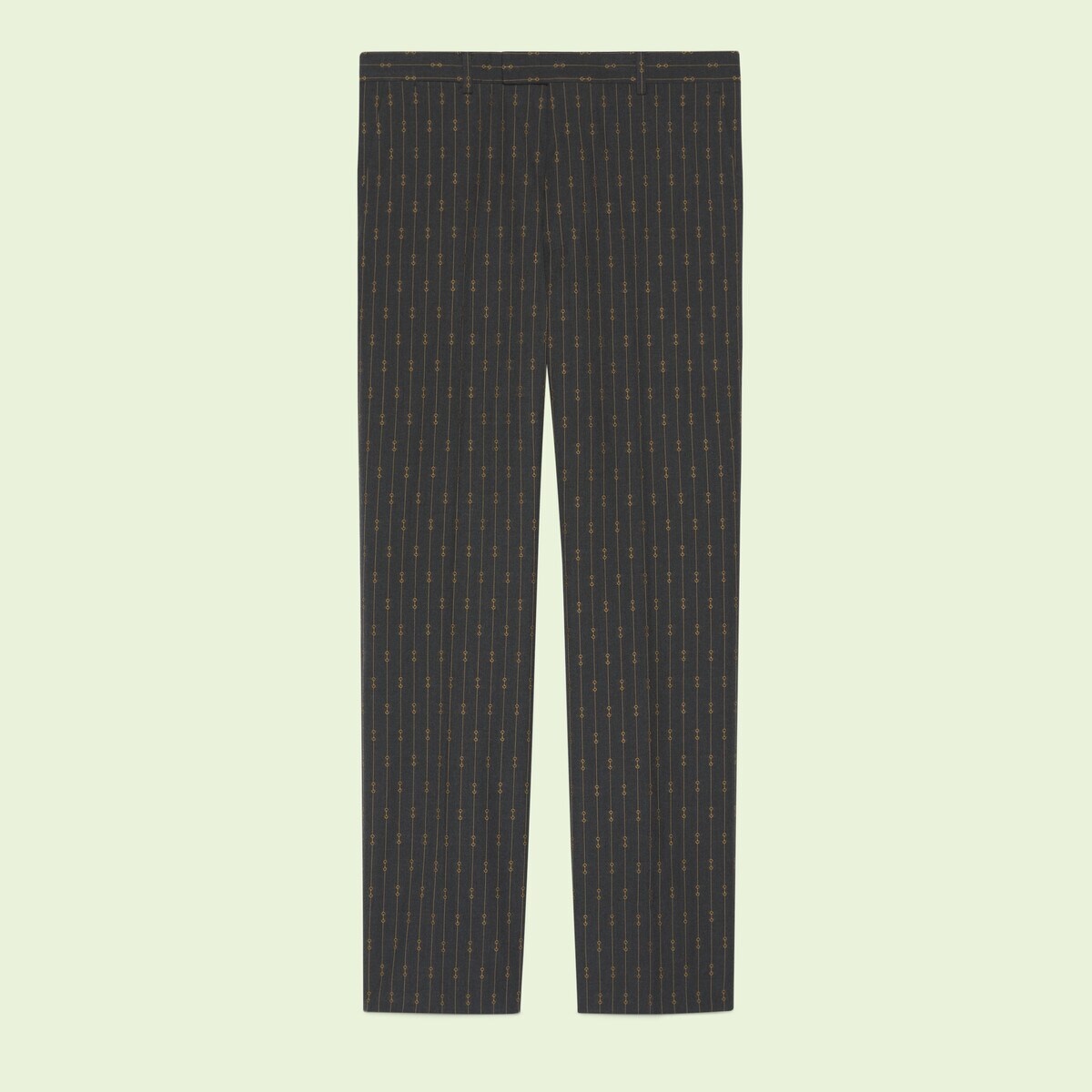 Horsebit striped wool formal suit - 11