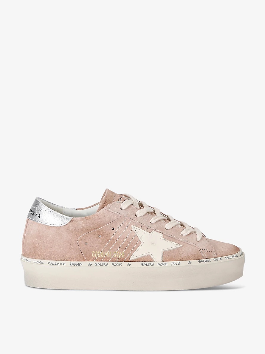 Women's Hi Star 25726 star-embroidered leather low-top trainers - 1