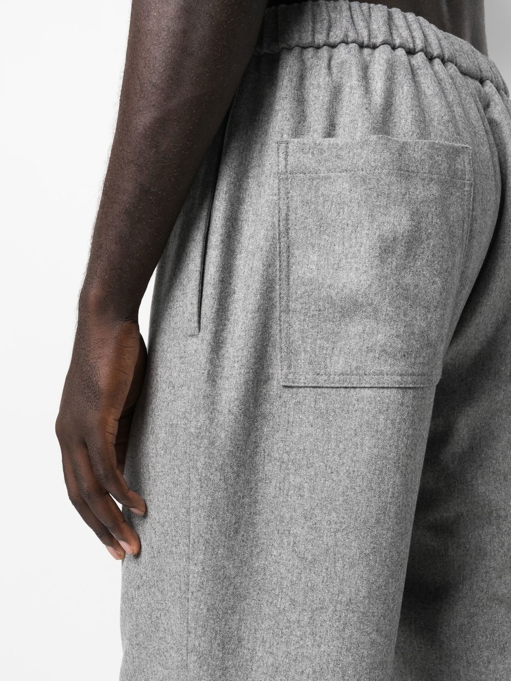 straight-leg wool trousers - 5