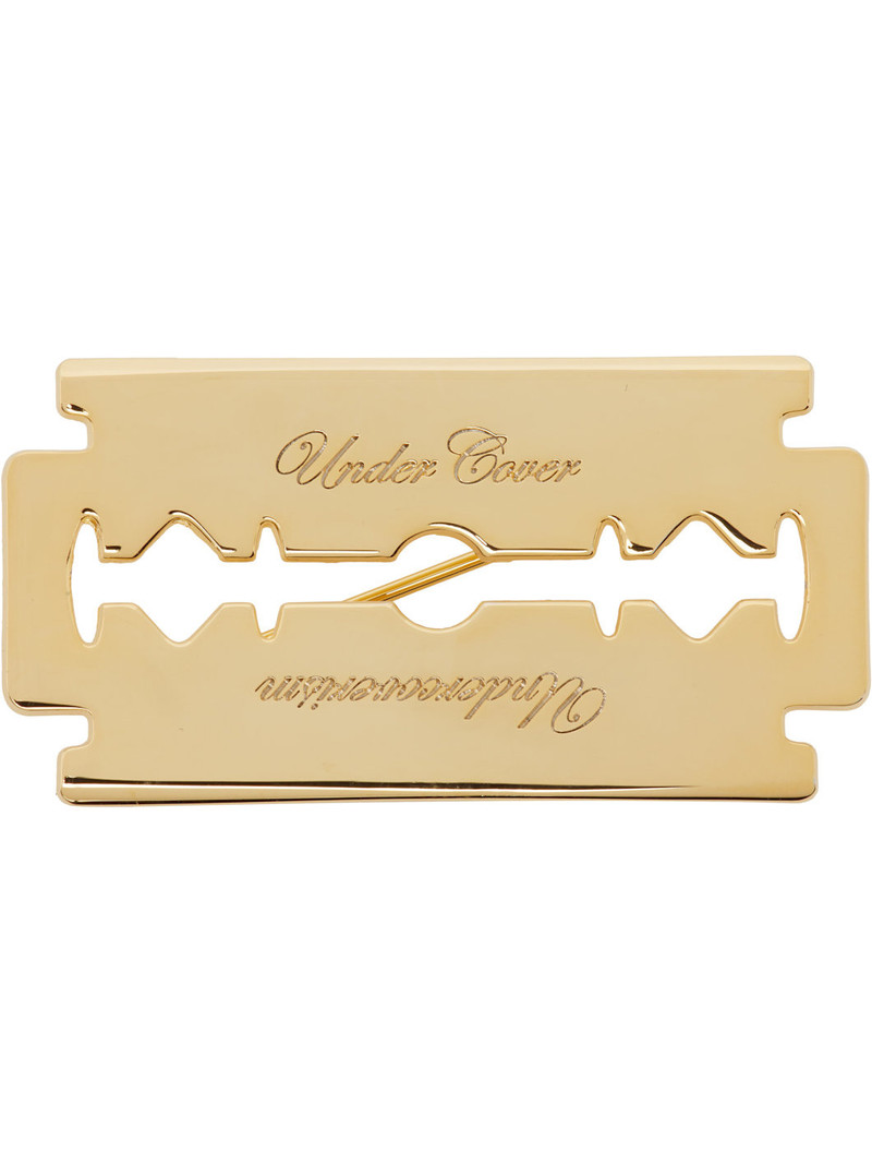 logo-debossed brooch 1