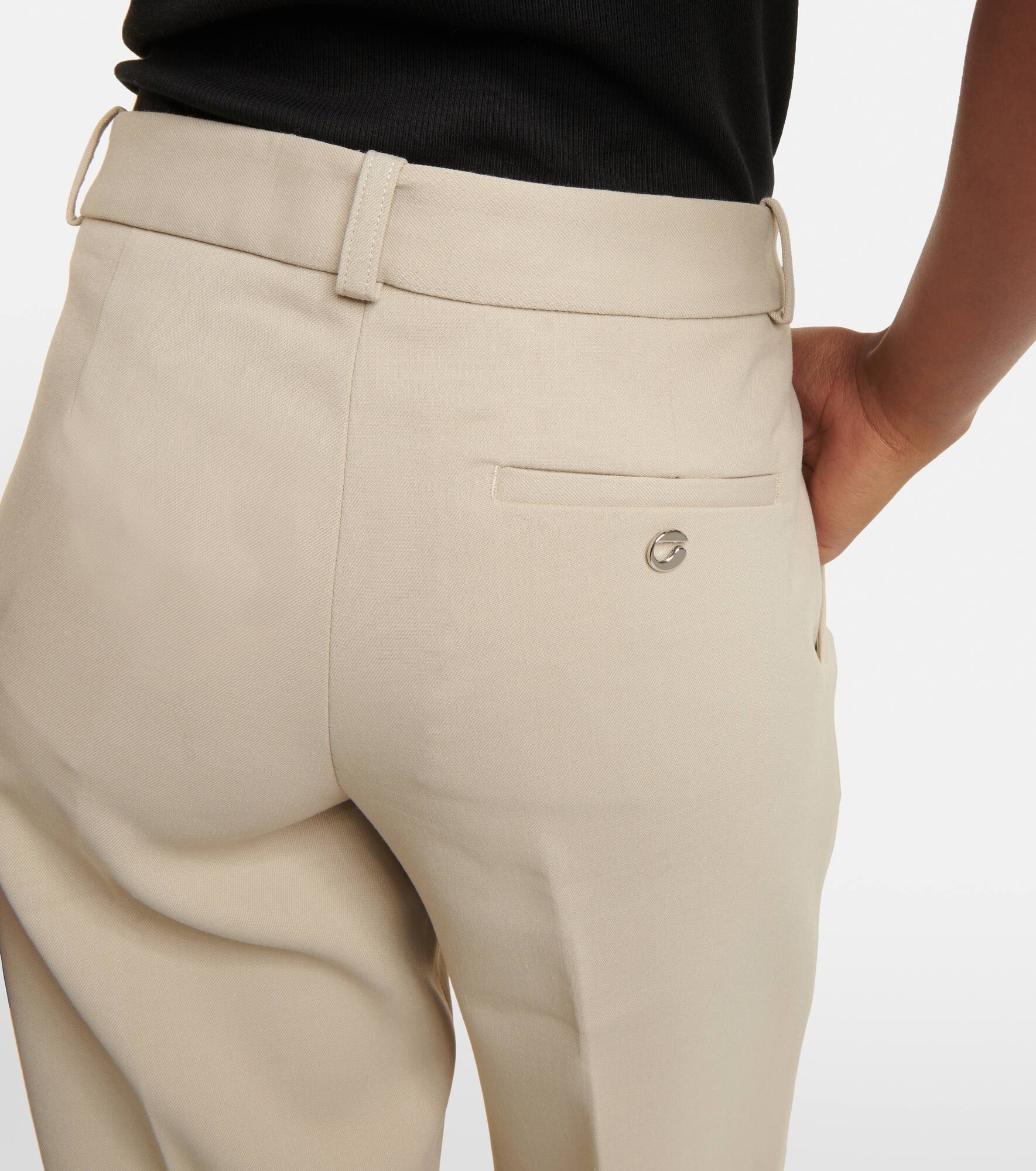 Low-rise straight pants - 6