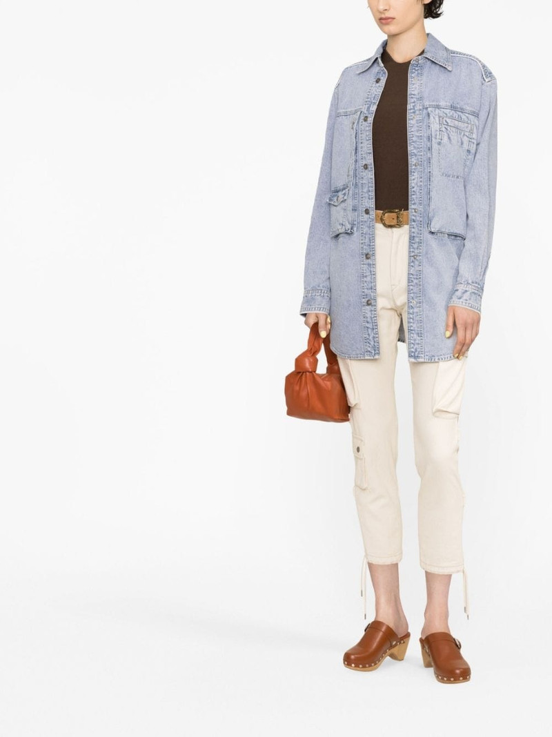 Isabel Marant cotton-hemp blend chambray shirt jacket outlook