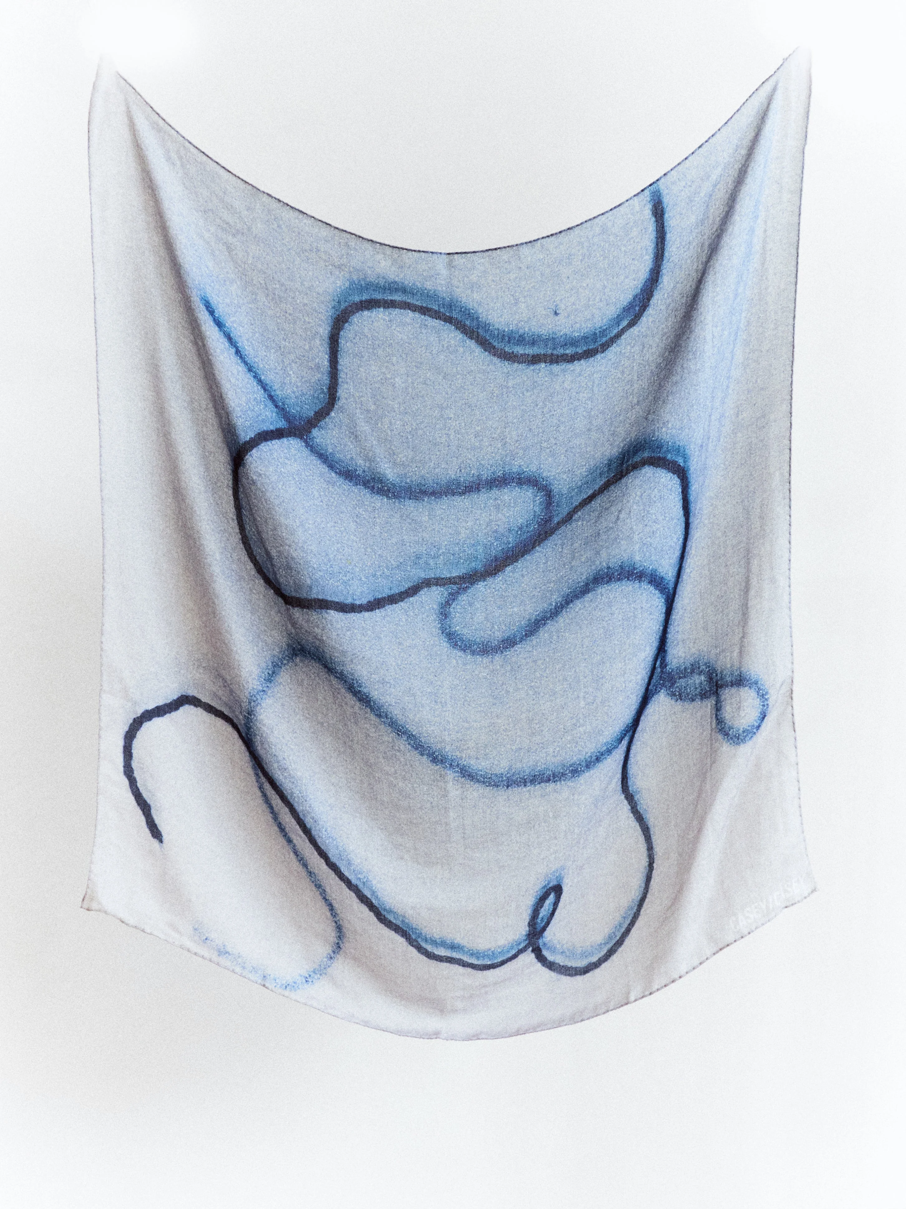 SQUARE SCARF - SERIE 1 - CASHSILK - STRINGS - 1