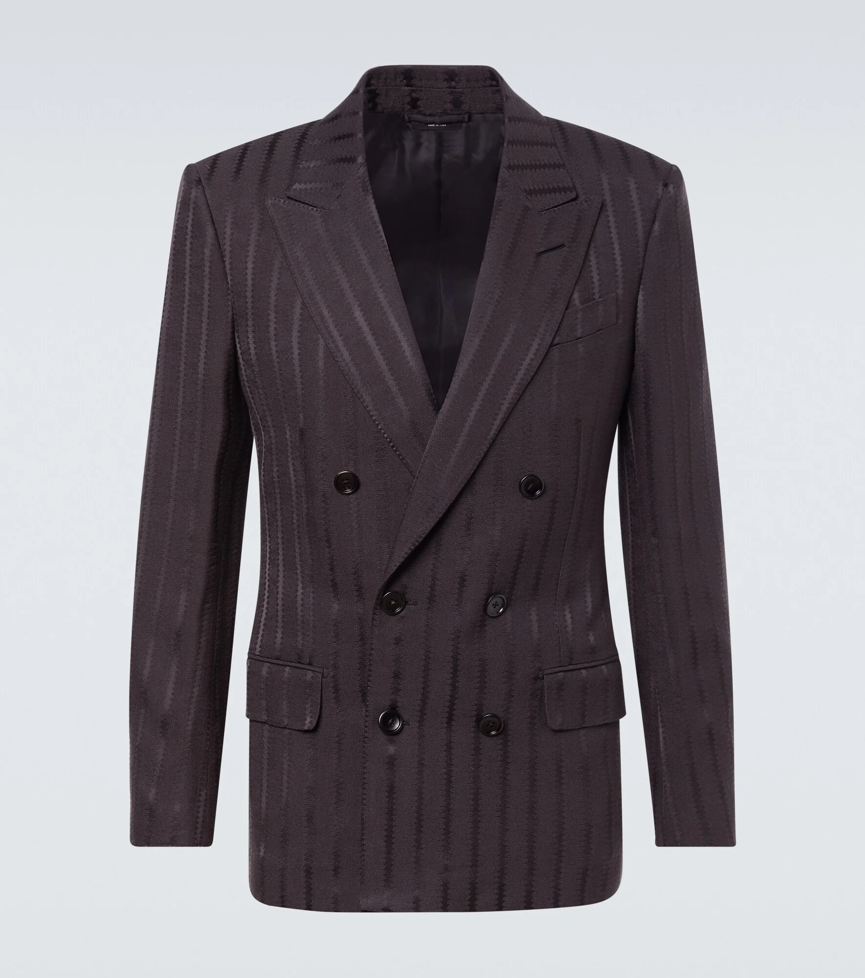 Striped jacquard blazer - 1