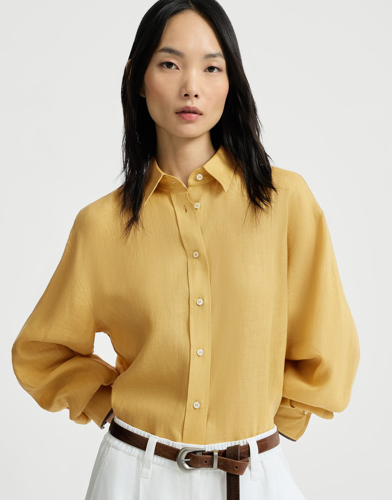 Linen shirt with monili 5