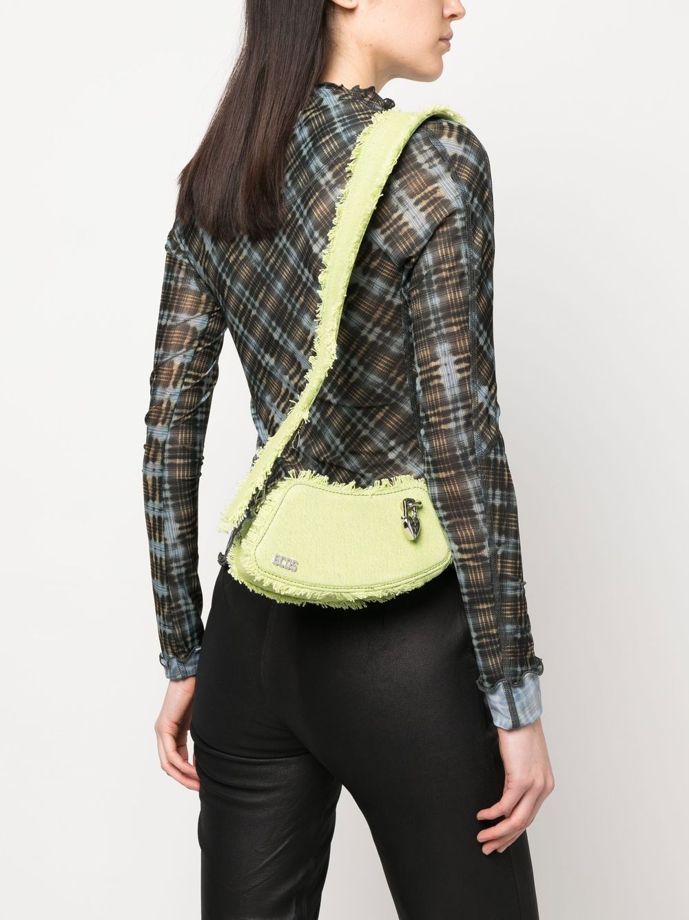 Comma curved denim shoulder bag - 2