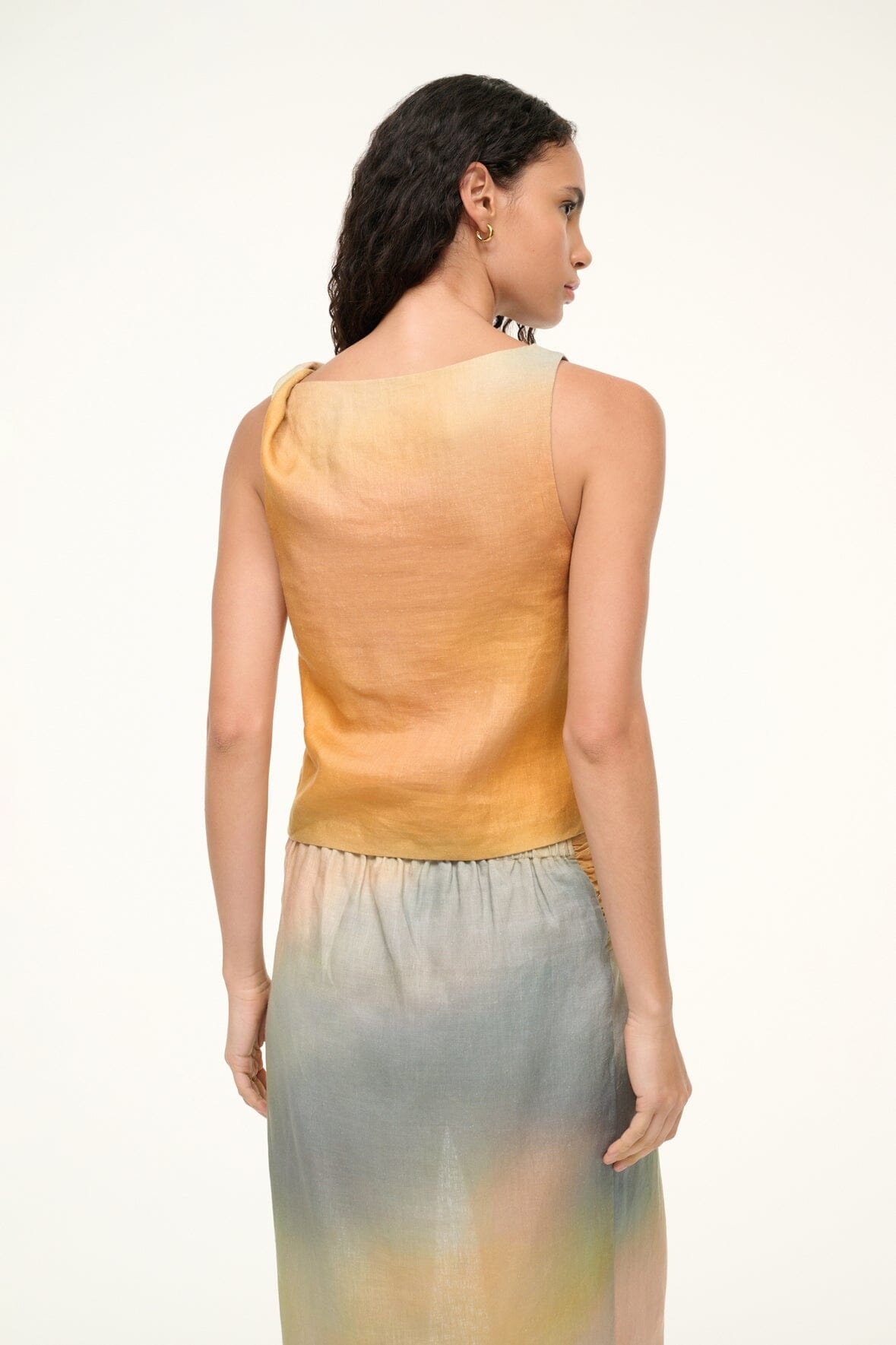 STAUD BOA LINEN TOP PASTEL CLOUDS - 5
