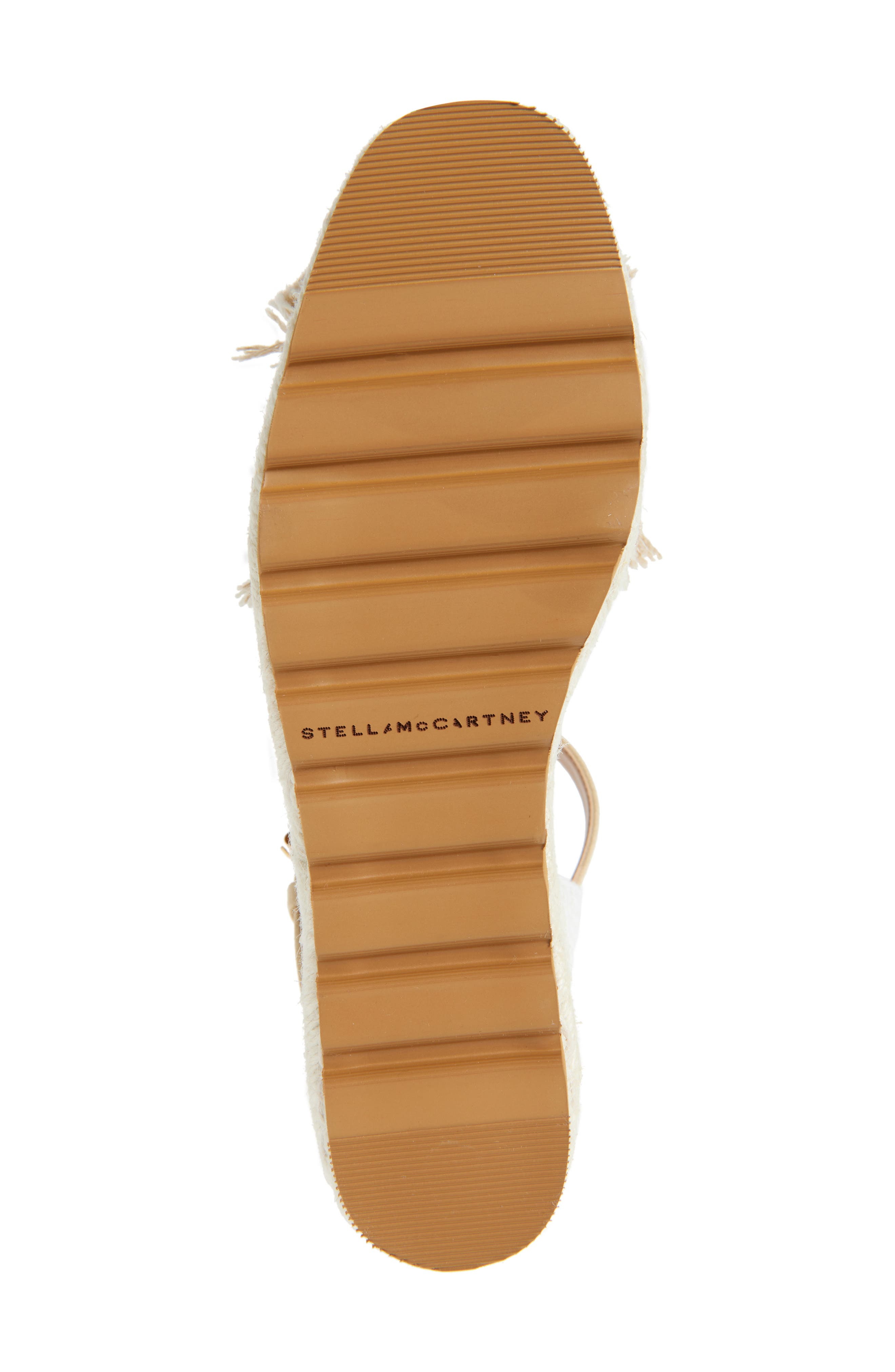 Stella McCartney Gaia Quarter Strap Flatform Espadrille Sandal in Dust at Nordstrom - 6