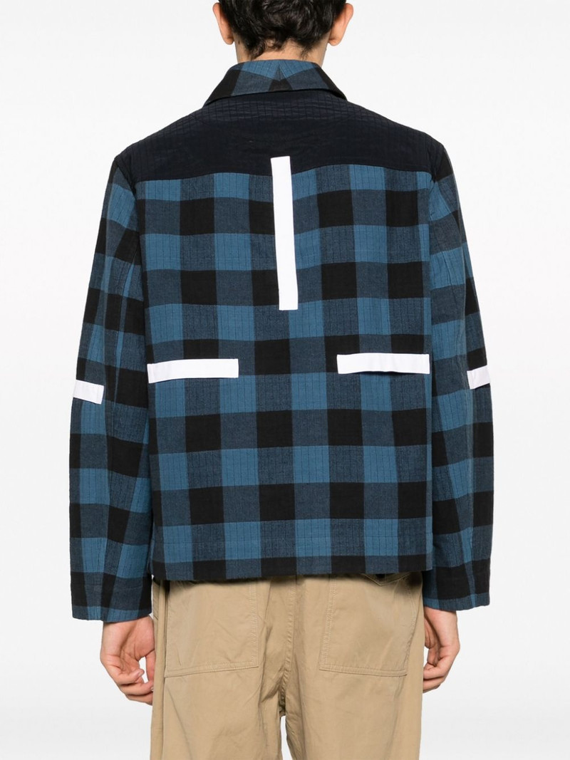 plaid-pattern worker jacket 4